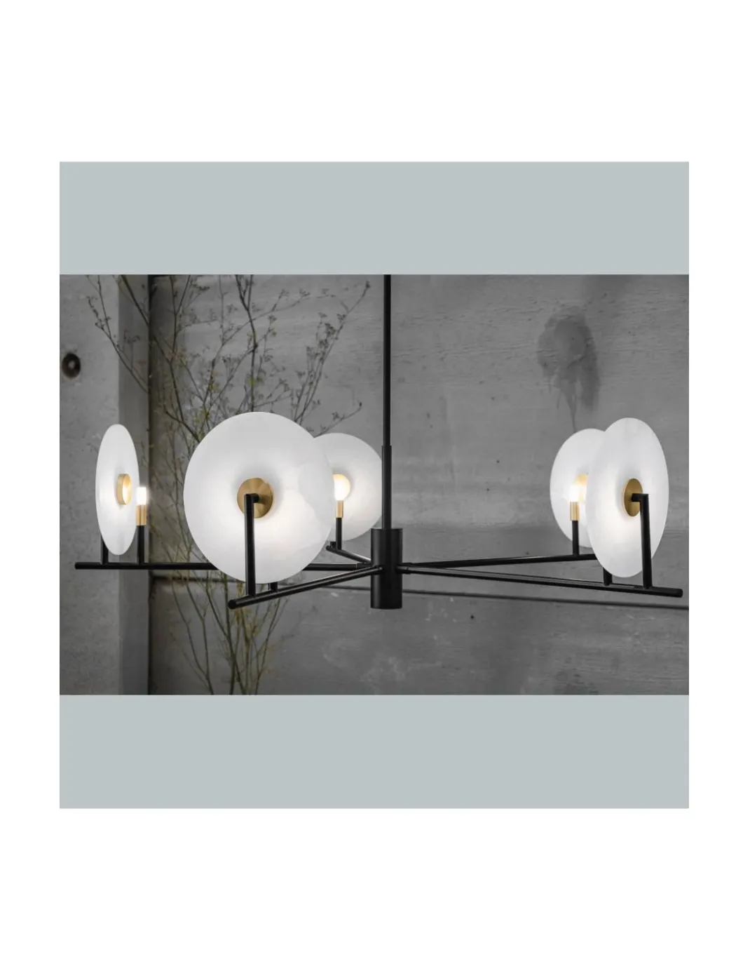 Lámpara colgante Erto - Aromas - Lámpara de alabastro, Ø 120 cm, LED 2700K