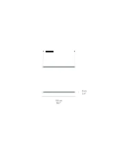 Lámpara colgante Estela - LZF Lamps - Diseño horizontal, lámpara de vidrio borosilicato y madera