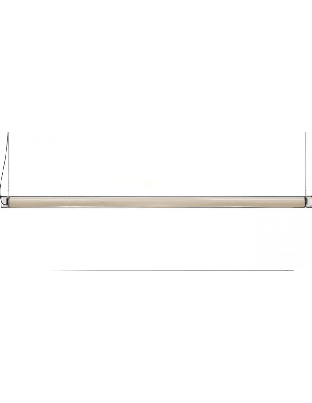 Lámpara colgante Estela - LZF Lamps - Diseño horizontal, lámpara de vidrio borosilicato y madera
