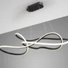 Lámpara colgante Evania - Schuller - Lámpara horizontal de silicona, negra