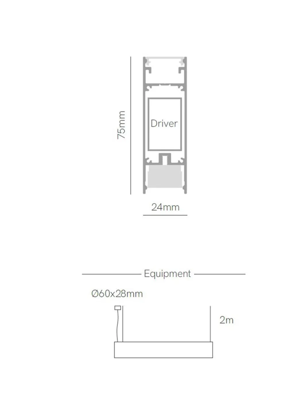 Lámpara colgante Evo Fly – Beneito & Faure – Lámpara minimalista para oficinas