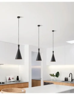 Lámpara colgante Exa – Massmi – Lámpara vintage, Estructura de hierro pintado, 1xE27