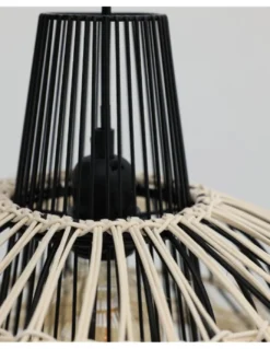 Lámpara colgante Farah - IDP Lampshades - Lámpara boho chic de ratán
