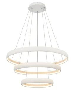 Lámpara colgante Flats - Mantra - Lámpara LED de diseño con triple aro luminoso