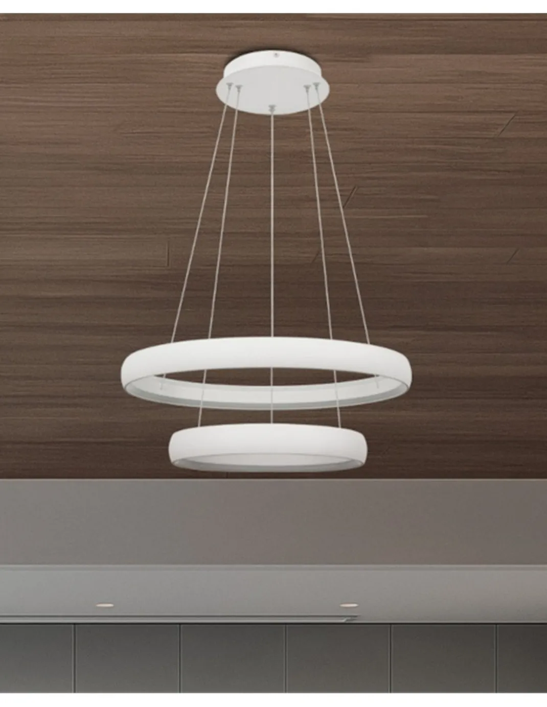 Lámpara colgante Flats - Mantra - Lámpara moderna con doble aro LED