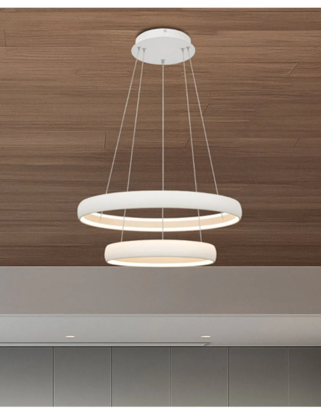 Lámpara colgante Flats - Mantra - Lámpara moderna con doble aro LED