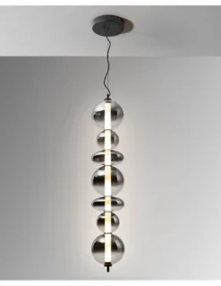 Lámpara colgante Gladis - Schuller - Posición horizontal o vertical, tulipas de cristal soplado