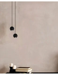 Lámpara colgante Gruissan – Mantra – Diseño minimalista en blanco o negro
