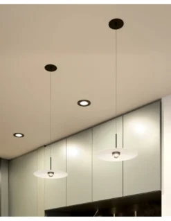 Lámpara colgante Hat R – Beneito & Faure – Lámpara empotrable LED con altura regulable