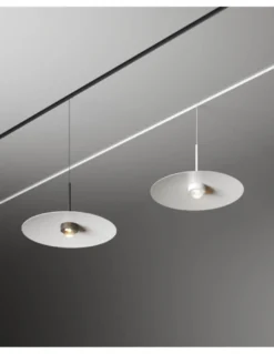 Lámpara colgante Hat 48V – Beneito & Faure – Lámpara de carril LED con altura regulable