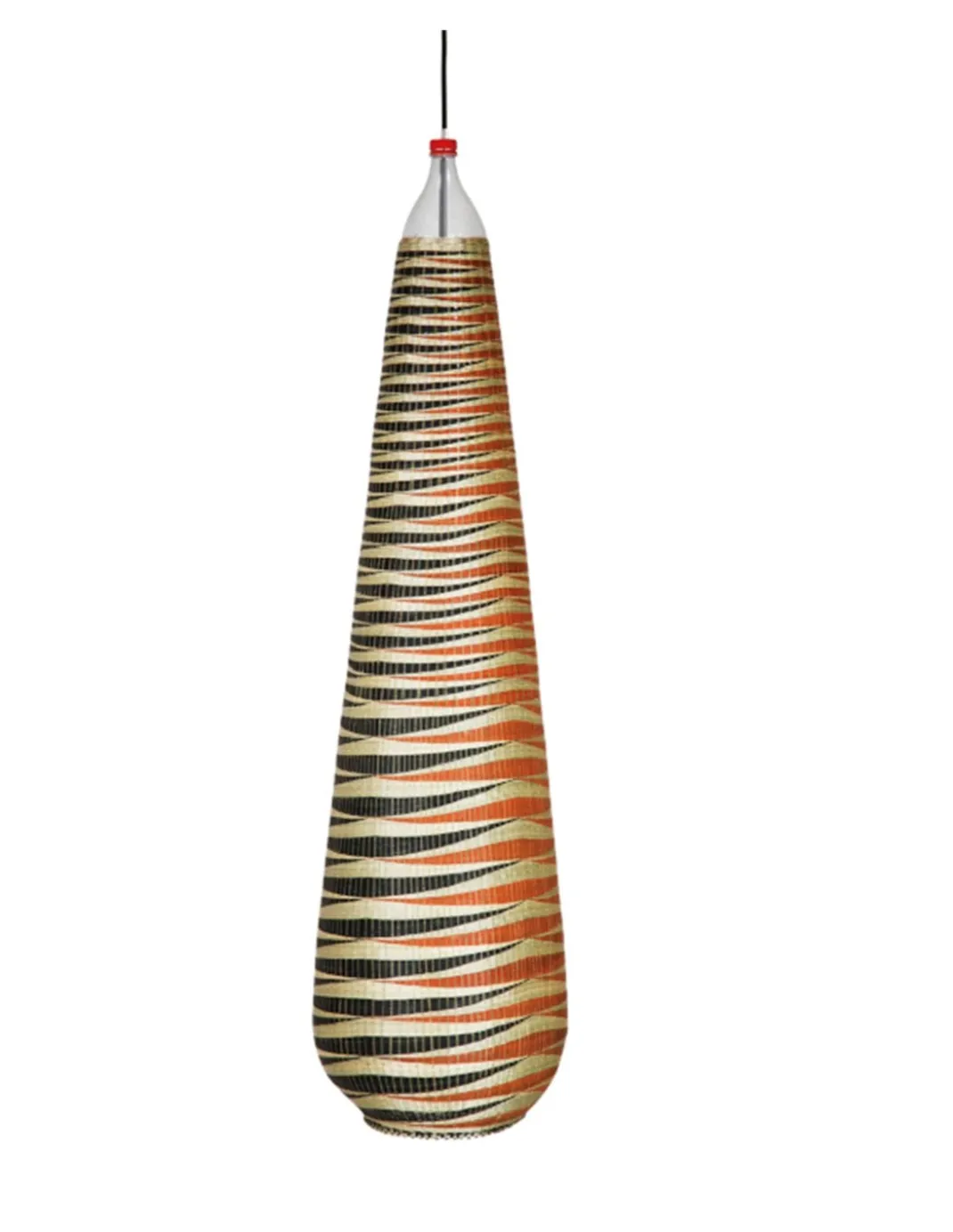 Lámpara colgante Ibisi Medium - PET Lamp - Pantalla de fibras naturales de bambú, artesanal