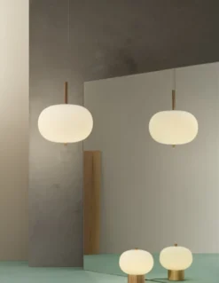 Lámpara colgante Ilargi - LedsC4 - Pantalla de cristal, LED regulable