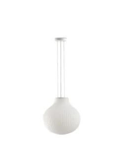 Lámpara colgante Isabelle 40 – Faro – Lámpara de cristal, acabado blanco