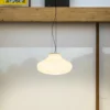 Lámpara colgante Isabelle 50 – Faro – Lámpara de cristal, acabado blanco