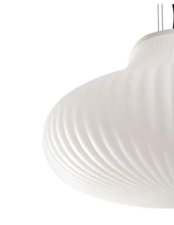 Lámpara colgante Isabelle 50 – Faro – Lámpara de cristal, acabado blanco