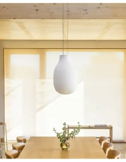 Lámpara colgante Isabelle 31 – Faro – Lámpara de cristal, acabado blanco