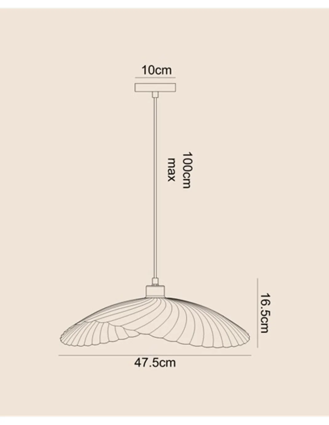 Lámpara colgante Judy - IDP Lampshades - Lámpara colgante blanca