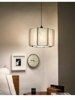 Lámpara colgante Kactos - LZF - Pantalla de madera en varios colores, diseño artesanal