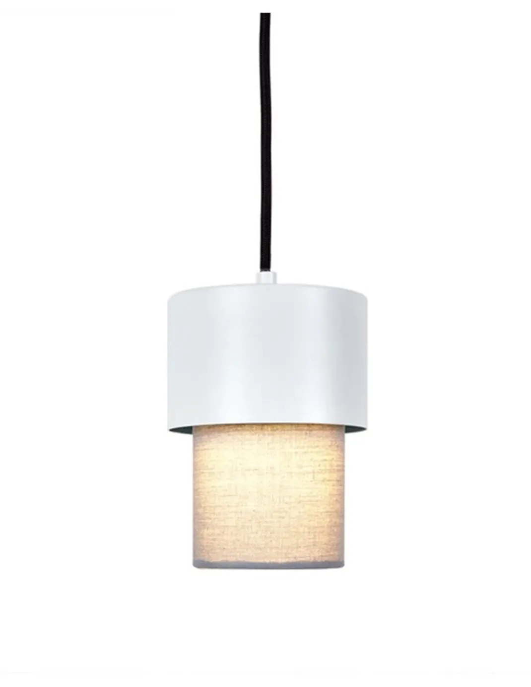 Lámpara colgante Kan XS – Luxcambra – Pantalla de metal y cotonet, Ø 11,5 cm