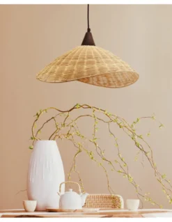 Lámpara colgante Kasteli - IDP Lampshades - Lámpara de mimbre en 2 tamaños