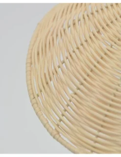 Lámpara colganteKasteli - IDP Lampshades - Diseño lineal con 3 luces, lámpara de mimbre