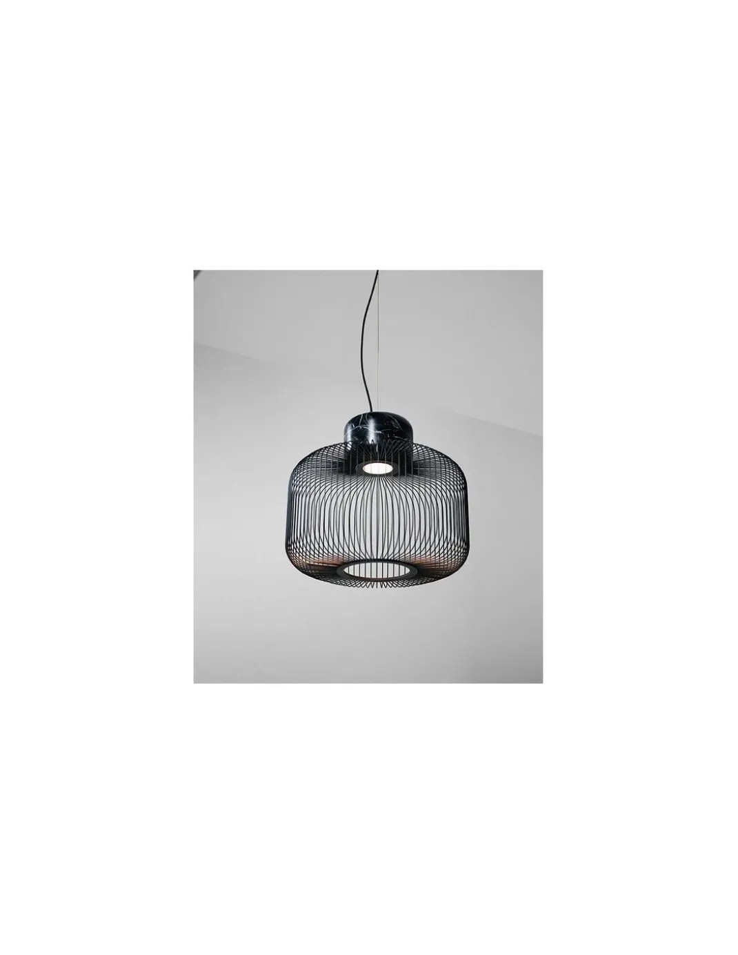 Lámpara colgante Keshi - B.lux - Lámpara de diseño tipo jaula negra