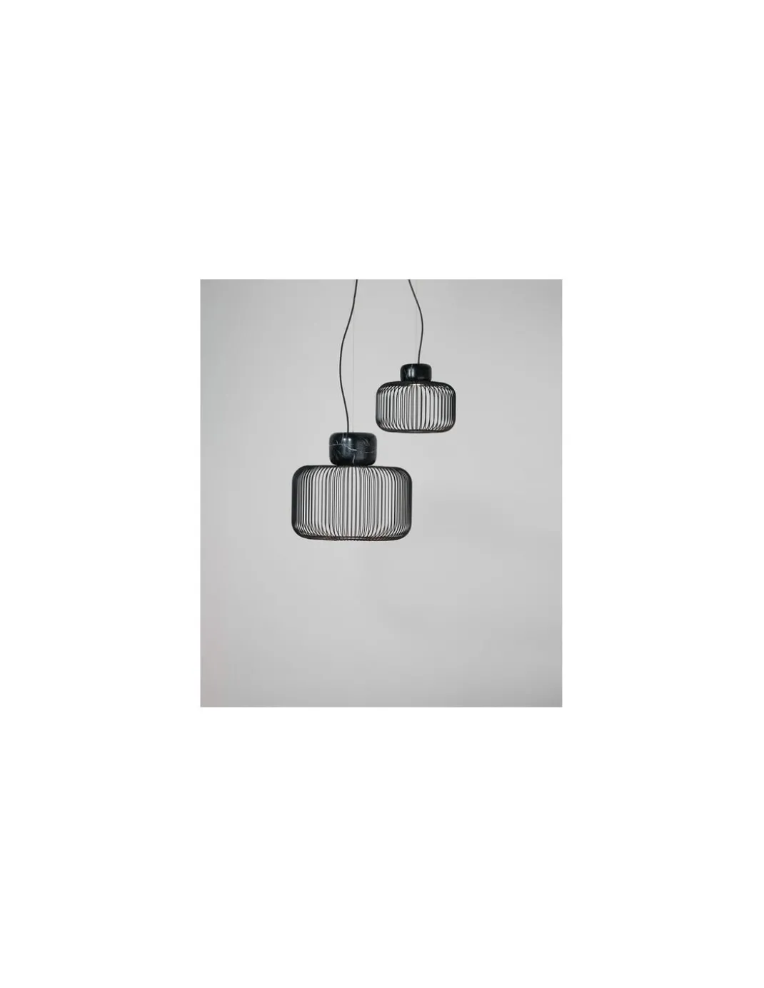 Lámpara colgante Keshi - B.lux - Lámpara de diseño tipo jaula negra