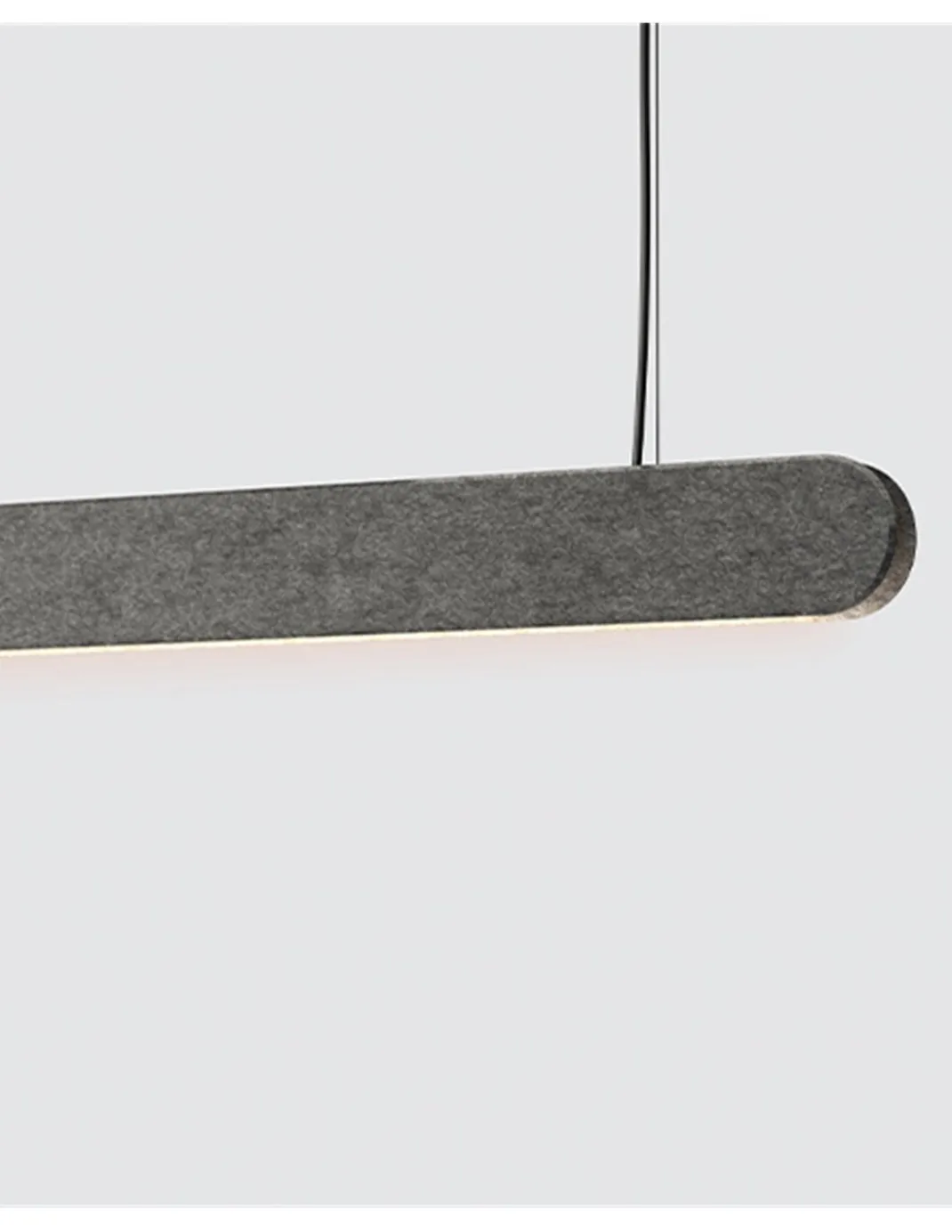 Lámpara colgante Kipu Inti – Luz Negra – Lámpara acústica con diseño lineal, fabricada en PET