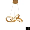 Lámpara colgante Lazas – Schuller – Lámpara LED moderna con acabado pan de oro