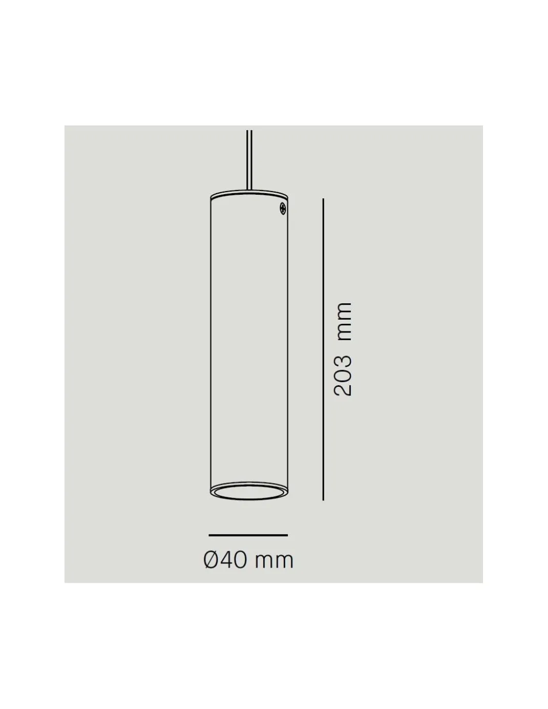 Lámpara colgante LED Ø 4 cm y 300 cm de alto de acero en 2 acabados regulable 2700K – Haul - Milán