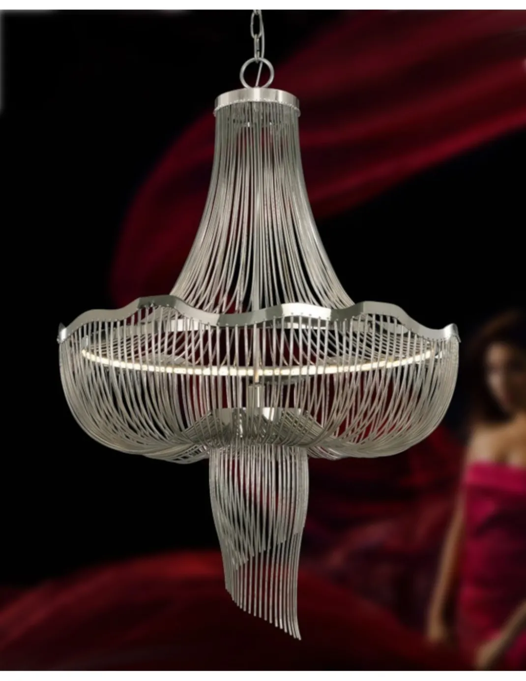 Lámpara colgante LED Medussa - MYO - Lámpara LED de metal con sofisticado diseño de araña