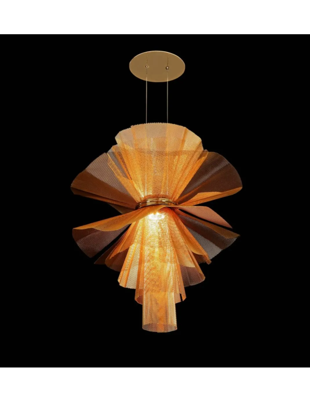 Lámpara colgante LED Messier - MYO -Diseño original de malla de acero en 2 acabados