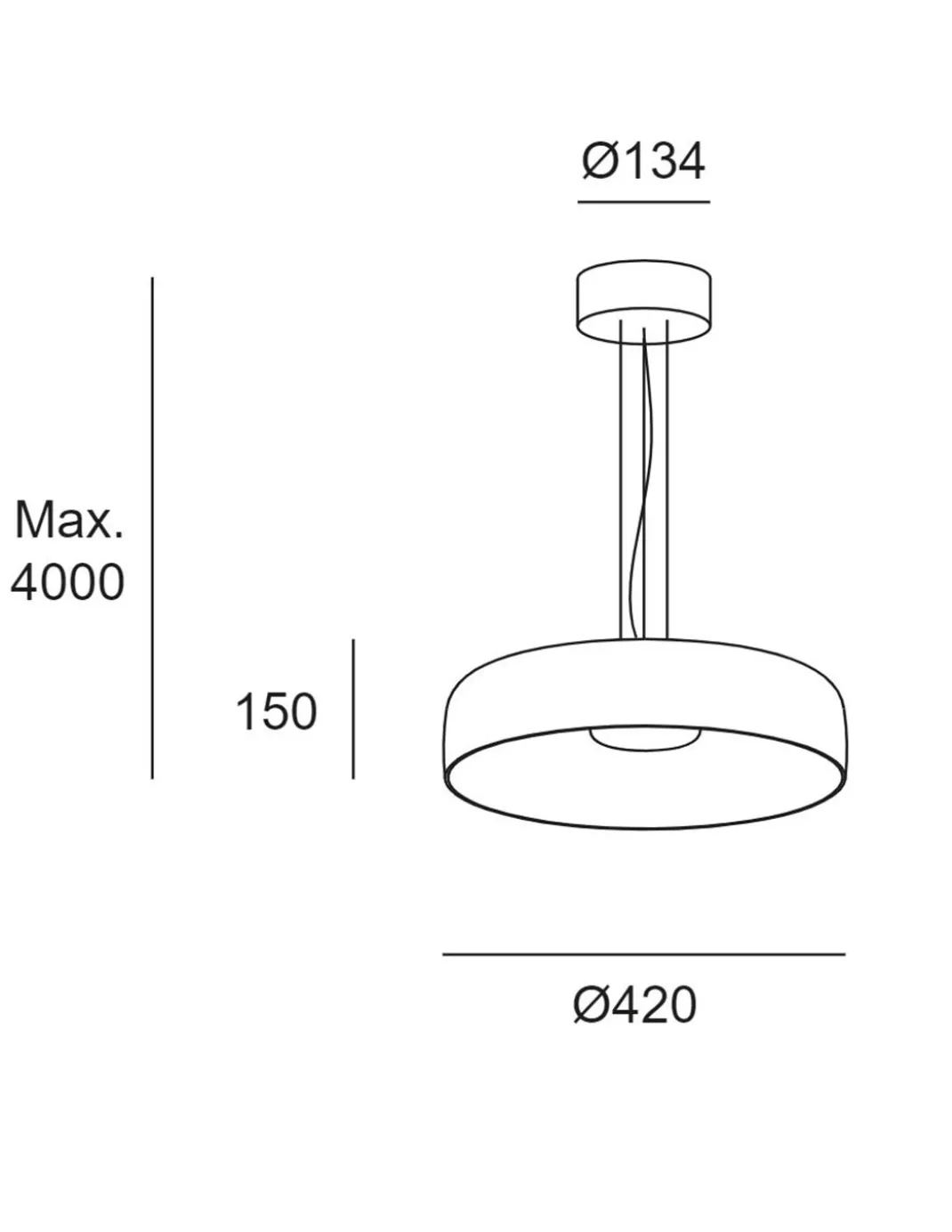 Lámpara colgante Levels – LedsC4 – Lámpara de cristal en 3 colores, LED regulable (Corte de Fase, Dali-2, Casambi)