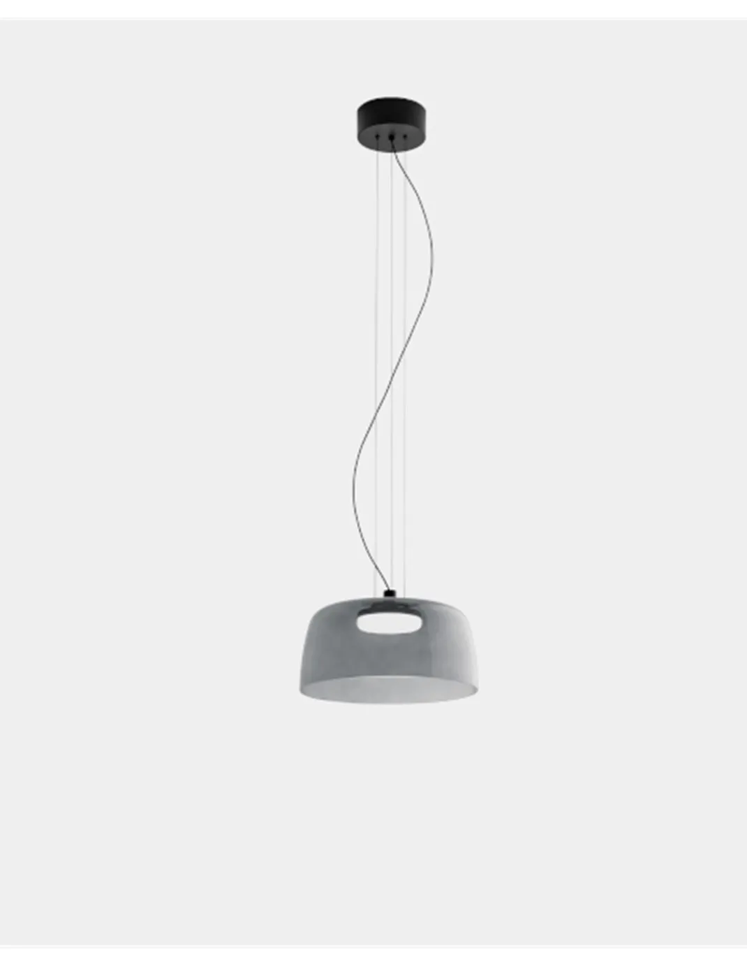 Lámpara colgante Levels - LedsC4 - Lámpara de techo de cristal LED regulable