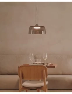 Lámpara colgante Levels - LedsC4 - Lámpara de techo de cristal LED regulable