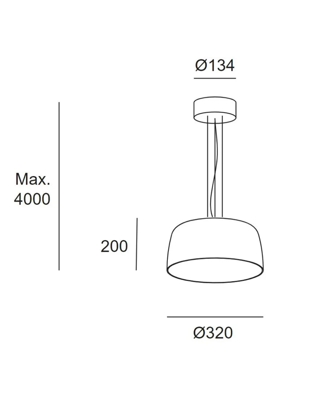 Lámpara colgante Levels - LedsC4 - Lámpara de techo de cristal LED regulable