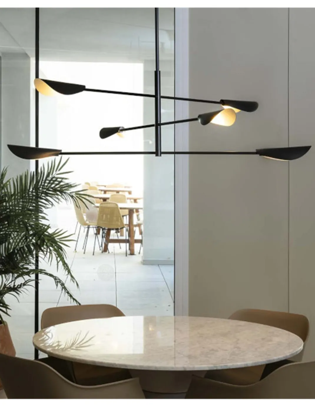 Lámpara colgante Liggera - Faro - Lámpara de techo orientable, 6 luces