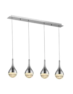 Lámpara colgante lineal Elie – Schuller – Lámpara de 4 luces LED