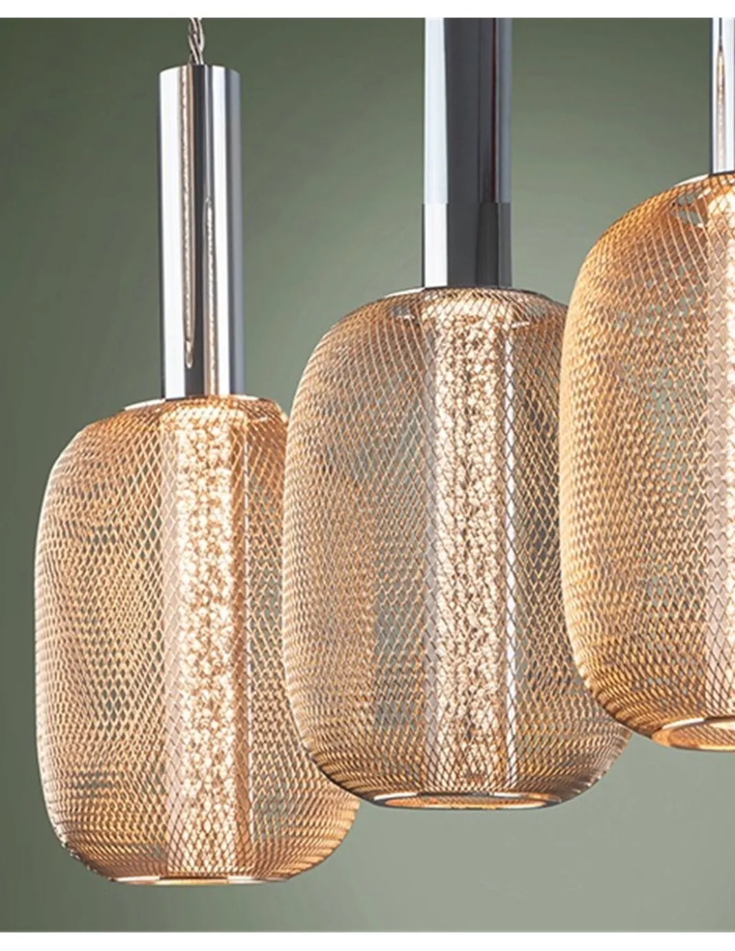 Lámpara colgante lineal Micrón – Schuller – Lámpara decorativa con 4 luces