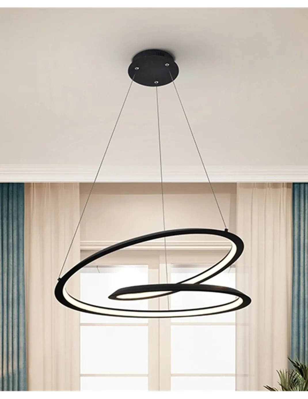 Lámpara colgante Looping – Schuller – Lámpara LED, disponible en 2 tamaños y colores