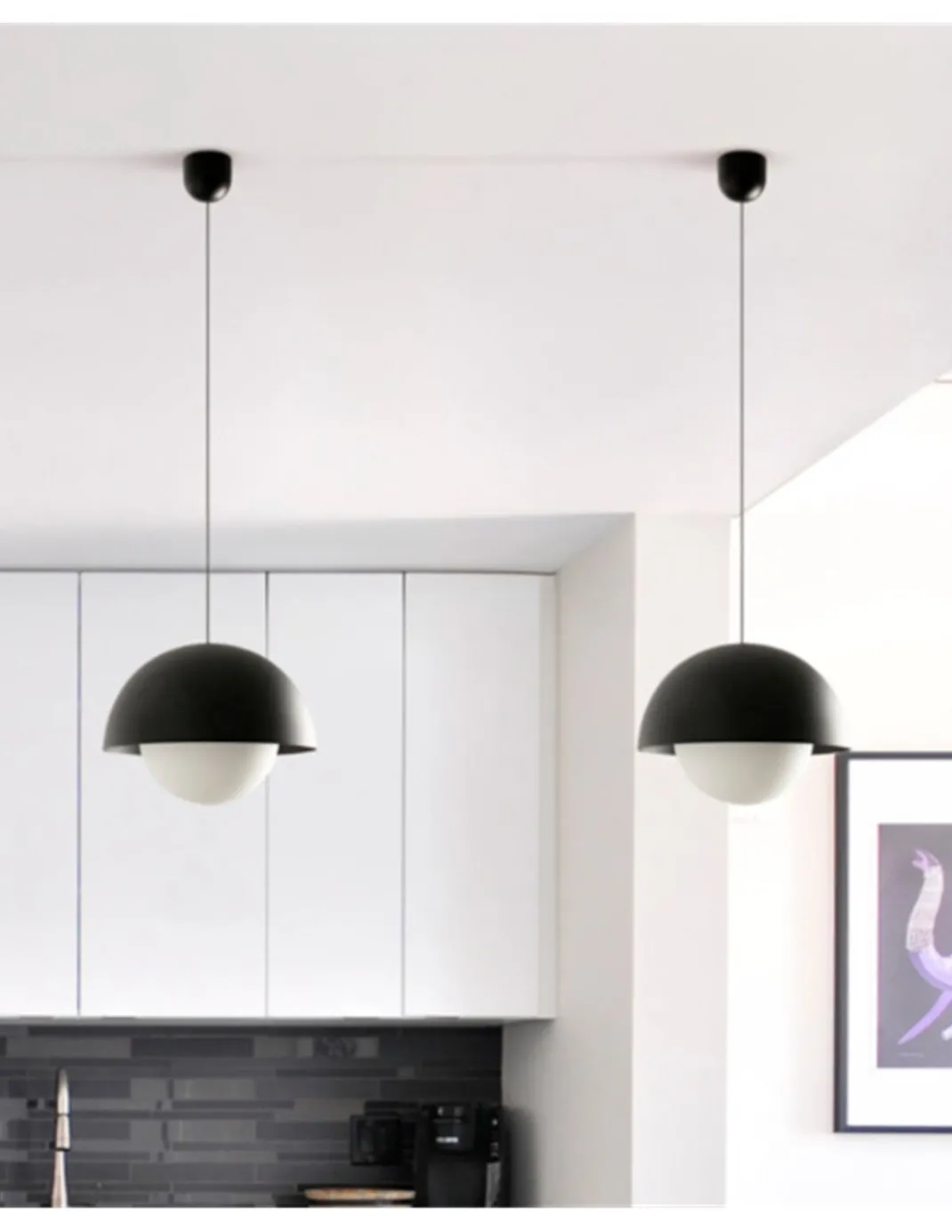 Lámpara colgante Marisol – Faro – Lámpara LED moderna, disponible en blanco o negro
