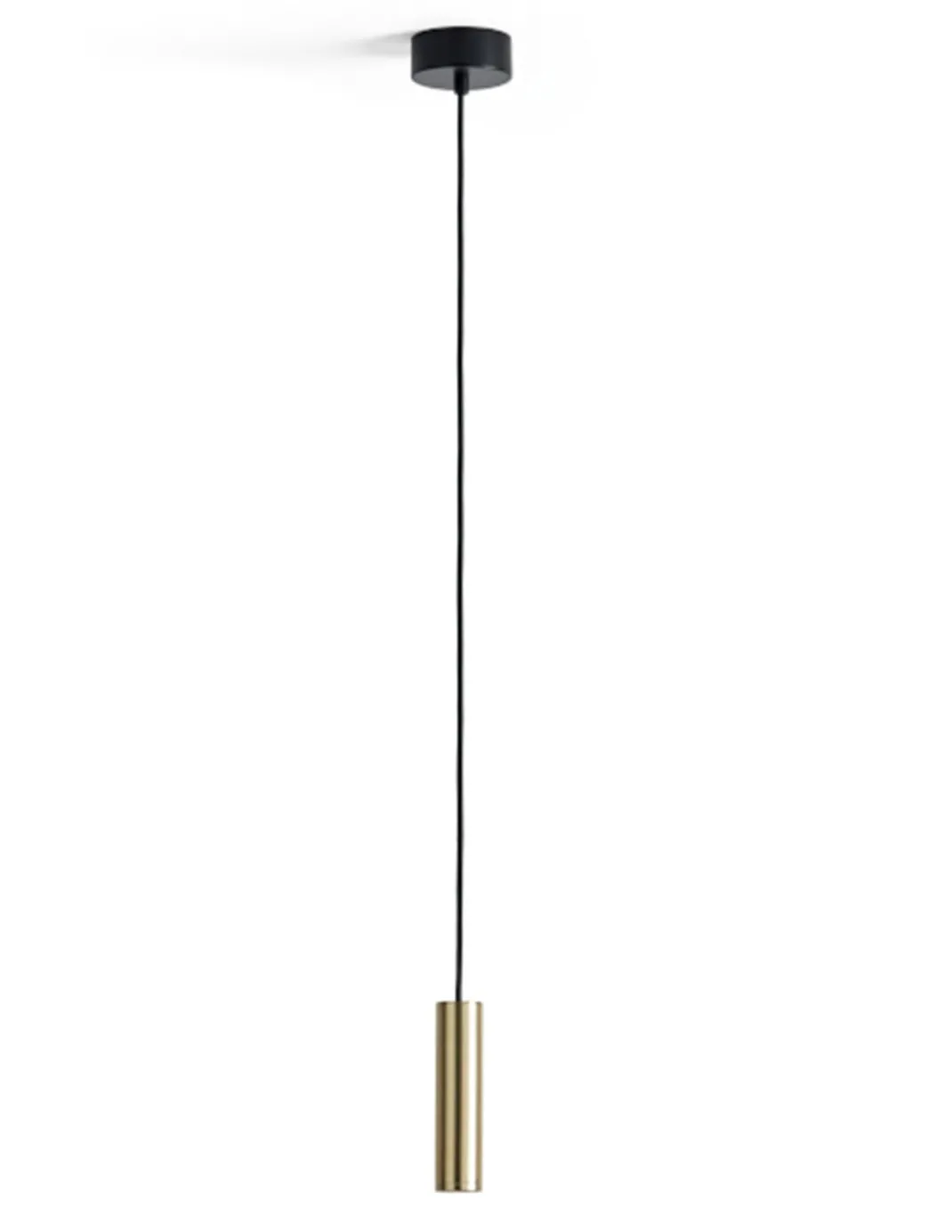 Lámpara colgante Maru - Aromas - Lámpara minimalista forma cilíndrica, LED 3150K, Acabado: oro mate