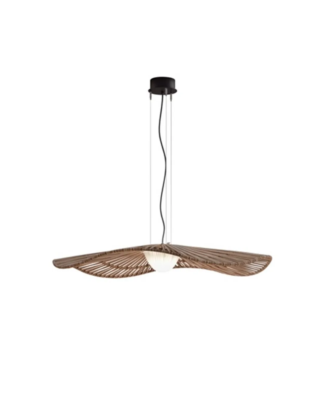 Lámpara Colgante Mediterrànea - Bover - Lámpara de exterior, de fibra sintética marrón, LED regulable Triac