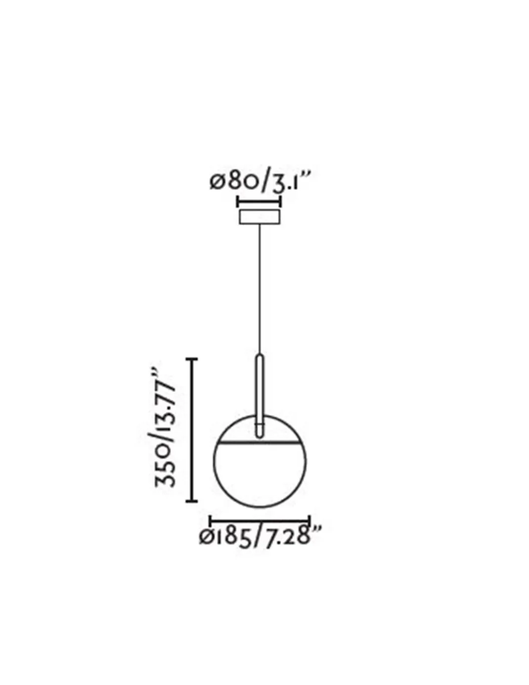 Lámpara colgante Mine Glass - Faro – Lámpara tipo bola decorativa