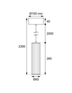 Lámpara colgante Model C1 - Conalux - Lámpara tubular de cristal