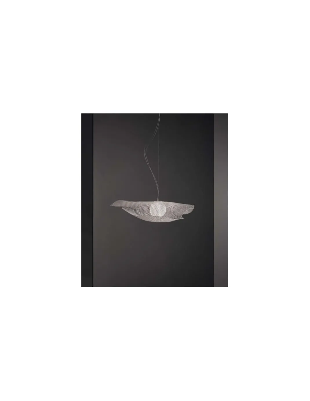 Lámpara colgante Mytilus - a-emotional light - Lámpara de diseño con pantalla de malla ondulada