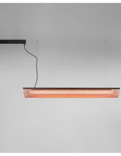 Lámpara colgante Nans Balis – Bover – Lámpara de exterior, Pantalla de fibra sintética tejida a mano, LED regulable Triac