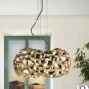 Lámpara colgante Narisa – Schuller – Lámpara decorativa de 5 luces, acabado con baño de oro rosa