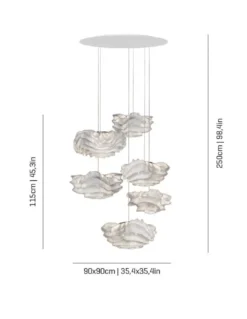 Lámpara colgante Nevo 6 - a-emotional light - Lámpara decorativa en forma de flor