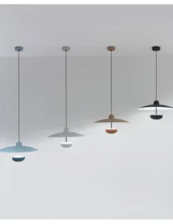 Lámpara colgante Nid – Fokobu – Pantalla semiesférica en varios colores, diseño elegante